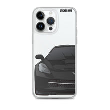 Load image into Gallery viewer, Black C7 Corvette Stingray - iPhone Case