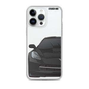 Black C7 Corvette Stingray - iPhone Case