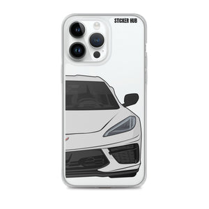 Ceramic Matrix Gray C8 Corvette - iPhone Case