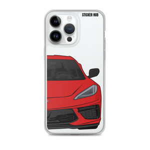 Torch Red C8 Corvette - iPhone Case