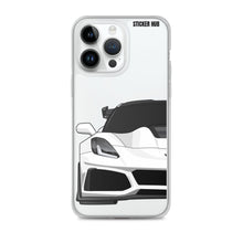 Load image into Gallery viewer, White C7 Corvette Zr1 - iPhone Case