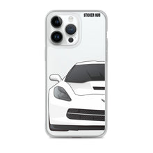 Load image into Gallery viewer, White C7 Corvette Stingray - iPhone Case