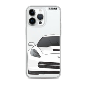 White C7 Corvette Stingray - iPhone Case