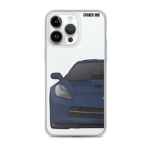 Load image into Gallery viewer, Night Race Blue C7 Corvette Stingray -iPhone Case