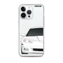 Load image into Gallery viewer, White C6 Corvette - iPhone Case