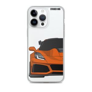 Orange C7 Corvette Zr1 - iPhone Case