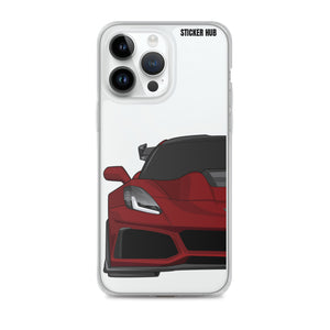 Long Beach Red C7 Corvette Zr1 - iPhone Case