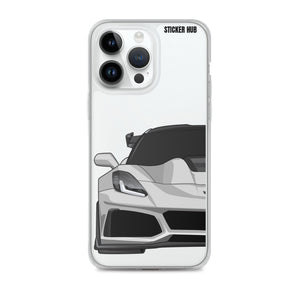 Silver C7 Corvette Zr1 - iPhone Case