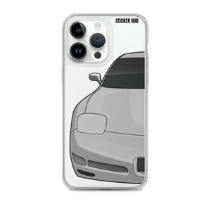 Silver C5 Corvette Z06 - iPhone Case