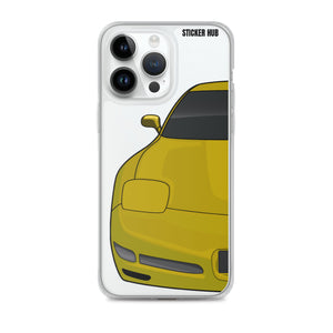 Millennium Yellow C5 Corvette Z06 - iPhone Case