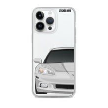 Load image into Gallery viewer, Silver C6 Corvette - iPhone Case