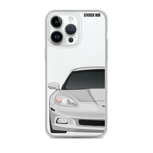 Silver C6 Corvette - iPhone Case