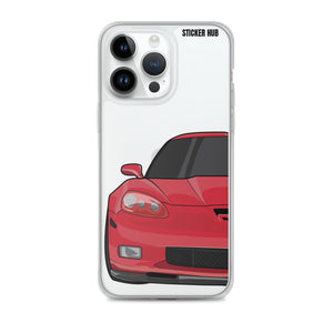 Victory Red C6 Corvette Z06 - iPhone Case