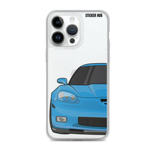 Load image into Gallery viewer, Jet Stream Blue C6 Corvette Z06 - iPhone Case