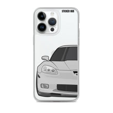 Load image into Gallery viewer, Silver C6 Corvette Z06 - iPhone Case