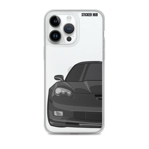 Black C6 Corvette Z06 - iPhone Case