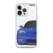 Load image into Gallery viewer, LeMans Blue C6 Corvette Z06 iPhone Case