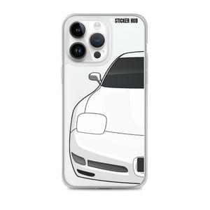 White C5 Corvette Z06 - iPhone Case