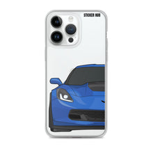 Load image into Gallery viewer, Laguna Blue C7 Corvette Z06 - iPhone Case