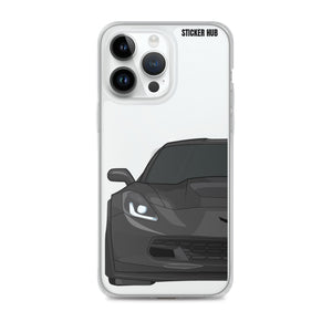 Black C7 Corvette Z06 - iPhone Case