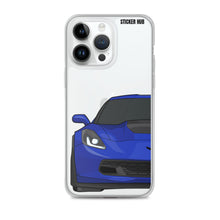 Load image into Gallery viewer, Admiral Blue C7 Corvette Z06 - iPhone Case