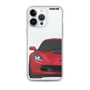 Torch Red C7 Corvette Z06 - iPhone Case