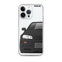 Load image into Gallery viewer, Black R34 Nissan GTR - iPhone Case