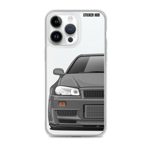 Load image into Gallery viewer, Gray R34 Nissan GTR - iPhone Case