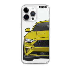 Yellow 18-21 Mustang 5.0 - iPhone Case