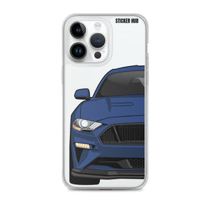 Kona Blue 18-21 Mustang 5.0 - iPhone Case