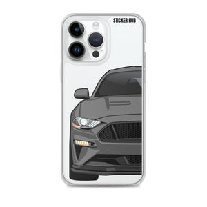 Gray 18-21 Mustang 5.0 - iPhone Case