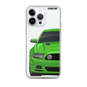 Green 13-14 Mustang 5.0 - iPhone Case