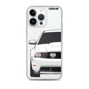 White 11-12 Mustang 5.0 - iPhone Case