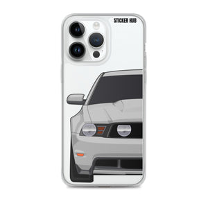 Silver 11-12 Mustang 5.0 - iPhone Case