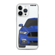 Load image into Gallery viewer, Deep Impact Blue 15-17 Mustang 5.0 - iPhone Case