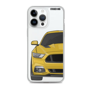 Yellow 15-17 Mustang 5.0 - iPhone Case