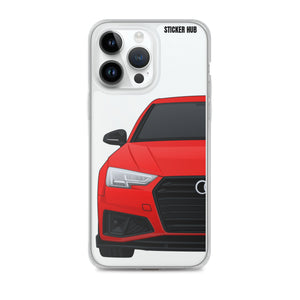 Red B9 Audi S4 "Facelift" - iPhone Case