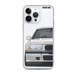 Silver BMW E36 - iPhone Case