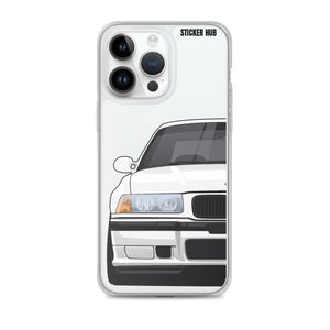 White BMW E36 - iPhone Case