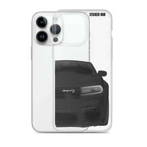 Black Charger Hellcat (Widebody) - iPhone Case