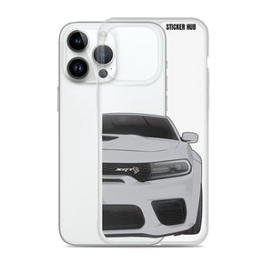 Silver Charger Hellcat (Widebody) - iPhone Case