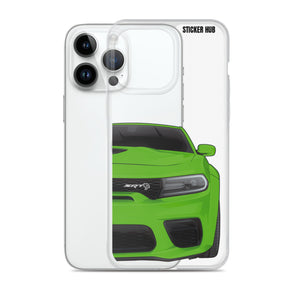 Green Charger Hellcat (Widebody) - iPhone Case