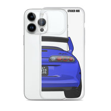 Load image into Gallery viewer, Blue Toyota Supra - iPhone Case