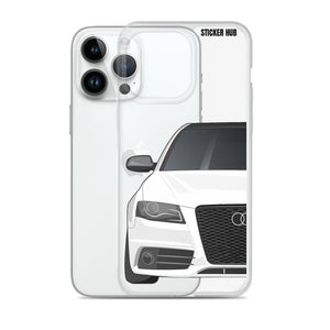 White B8 Audi S4 - iPhone Case