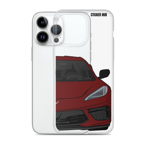 Long Beach Red C8 Corvette - iPhone Case