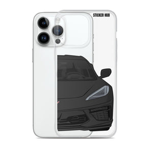 Black C8 Corvette - iPhone Case