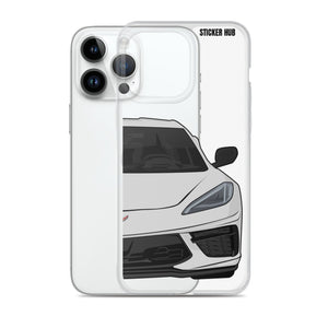 Ceramic Matrix Gray C8 Corvette - iPhone Case