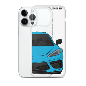 Rapid Blue C8 Corvette - iPhone Case