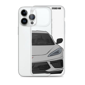 Silver C8 Corvette - iPhone Case