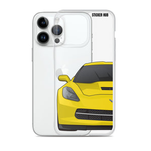 Velocity Yellow C7 Corvette Stingray - iPhone Case